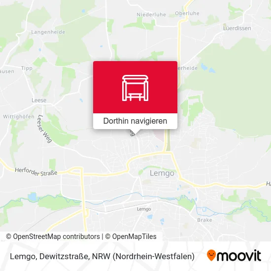 Lemgo, Dewitzstraße Karte