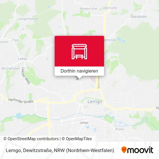 Lemgo, Dewitzstraße Karte