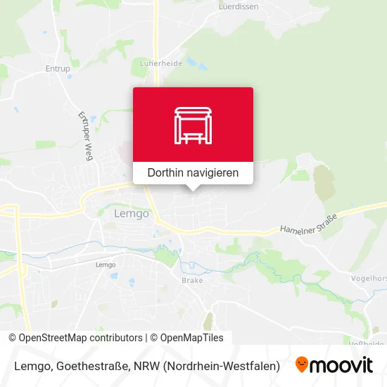 Lemgo, Goethestraße Karte