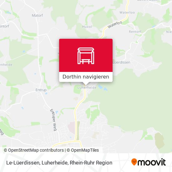 Le-Lüerdissen, Luherheide Karte