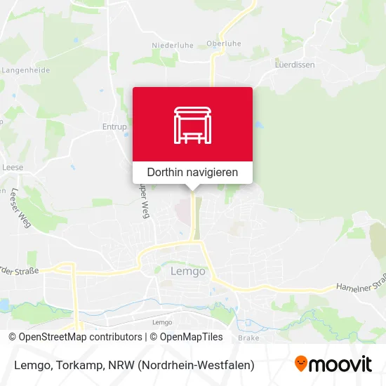 Lemgo, Torkamp Karte