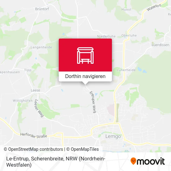 Le-Entrup, Scherenbreite Karte