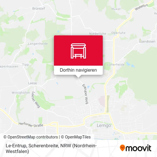 Le-Entrup, Scherenbreite Karte