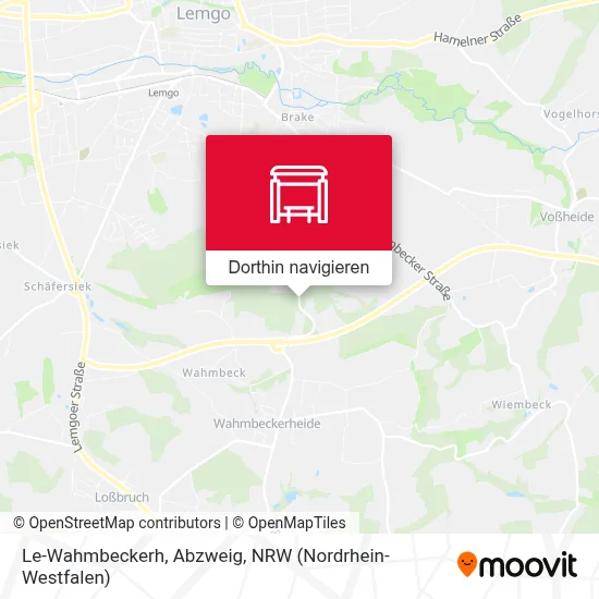 Le-Wahmbeckerh, Abzweig Karte