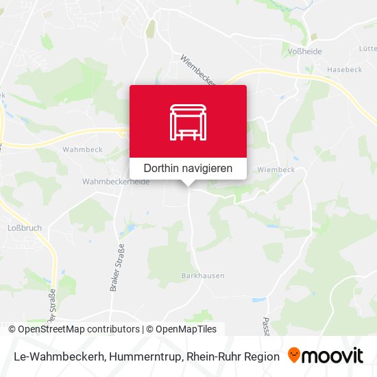 Le-Wahmbeckerh, Hummerntrup Karte