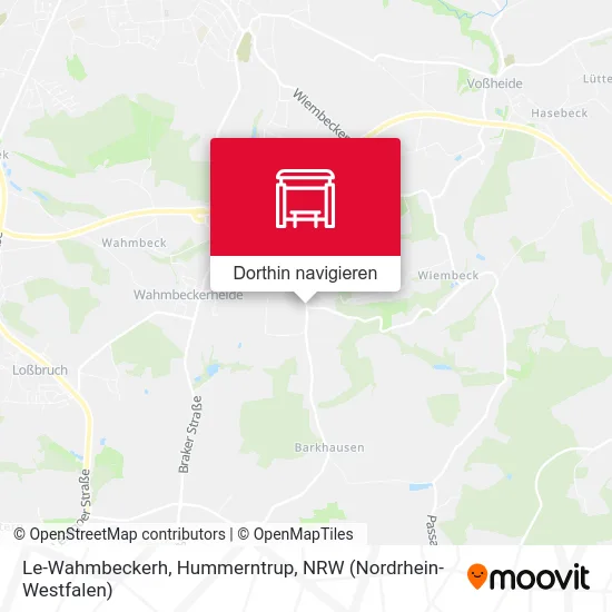 Le-Wahmbeckerh, Hummerntrup Karte