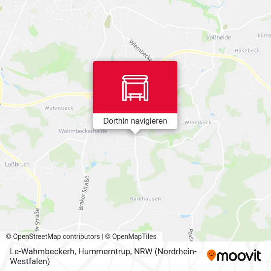 Le-Wahmbeckerh, Hummerntrup Karte