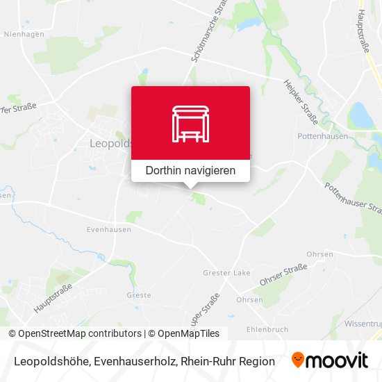 Leopoldshöhe, Evenhauserholz Karte
