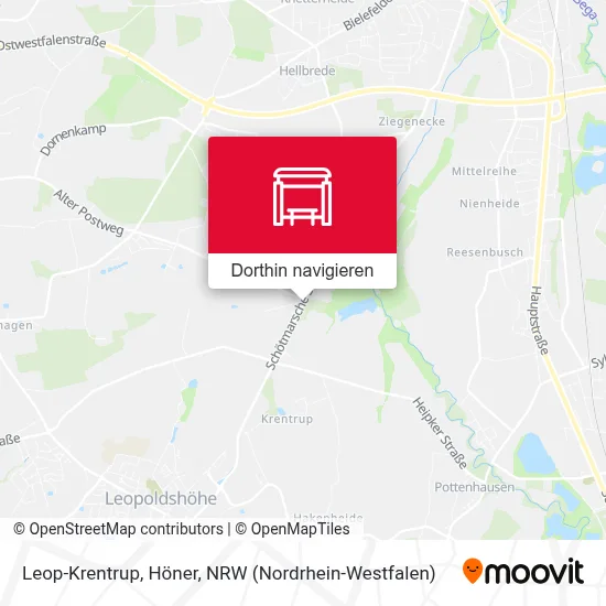 Leop-Krentrup, Höner Karte