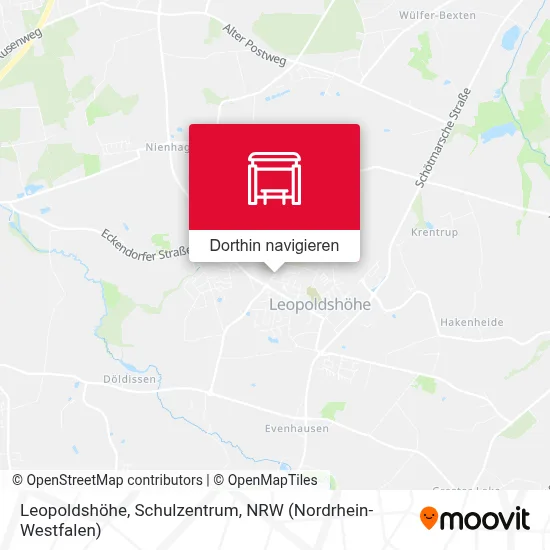Leopoldshöhe, Schulzentrum Karte