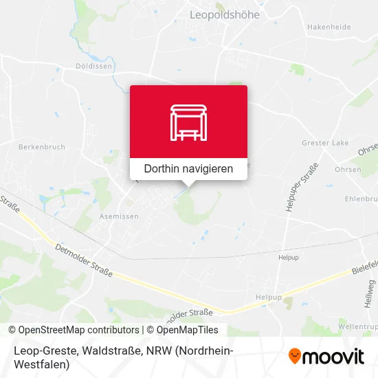 Leop-Greste, Waldstraße Karte