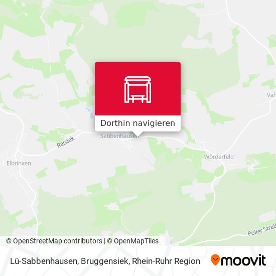 Lü-Sabbenhausen, Bruggensiek Karte