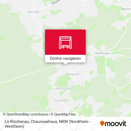 Lü-Rischenau, Chausseehaus Karte