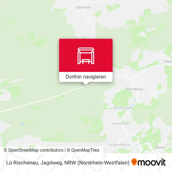 Lü-Rischenau, Jagdweg Karte