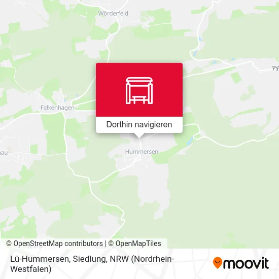 Lü-Hummersen, Siedlung Karte