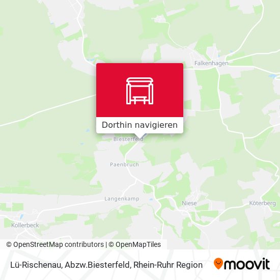 Lü-Rischenau, Abzw.Biesterfeld Karte