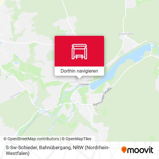 S-Sw-Schieder, Bahnübergang Karte