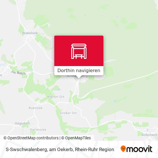 S-Swschwalenberg, am Oekerb Karte
