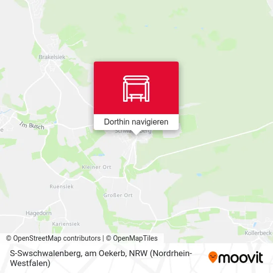 S-Swschwalenberg, am Oekerb Karte