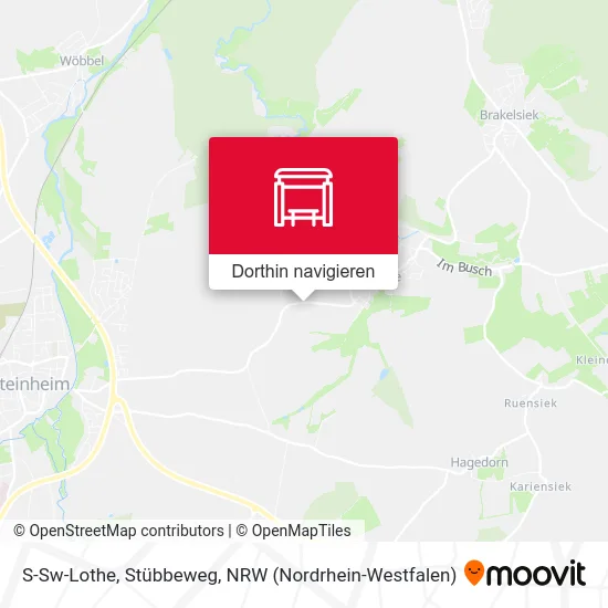 S-Sw-Lothe, Stübbeweg Karte