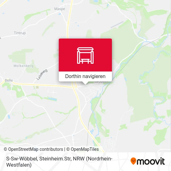 S-Sw-Wöbbel, Steinheim.Str Karte