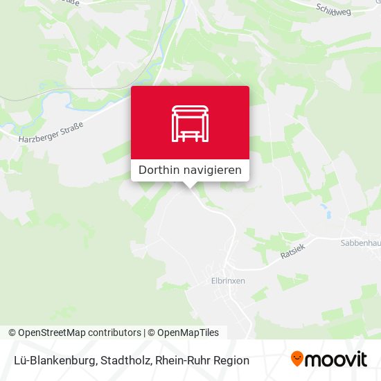 Lü-Blankenburg, Stadtholz Karte