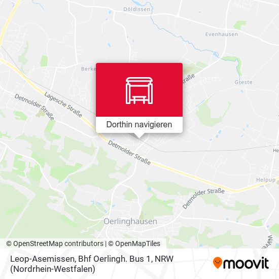 Leop-Asemissen, Bhf Oerlingh. Bus 1 Karte