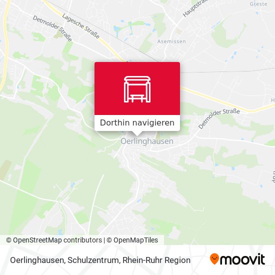 Oerlinghausen, Schulzentrum Karte