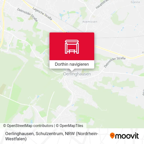 Oerlinghausen, Schulzentrum Karte