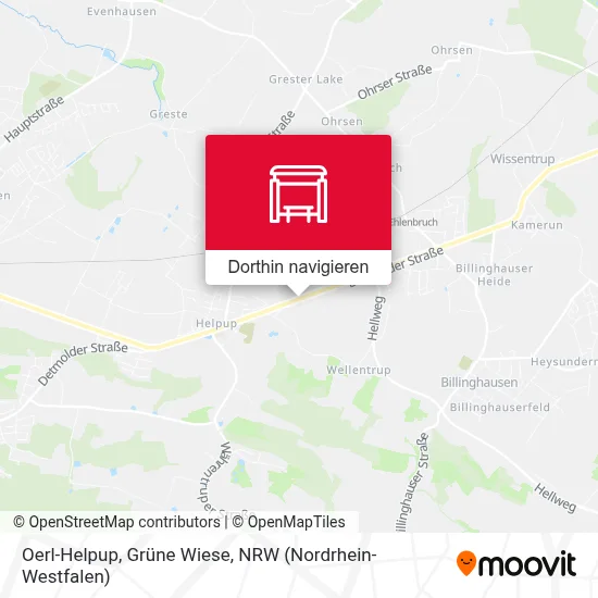 Oerl-Helpup, Grüne Wiese Karte