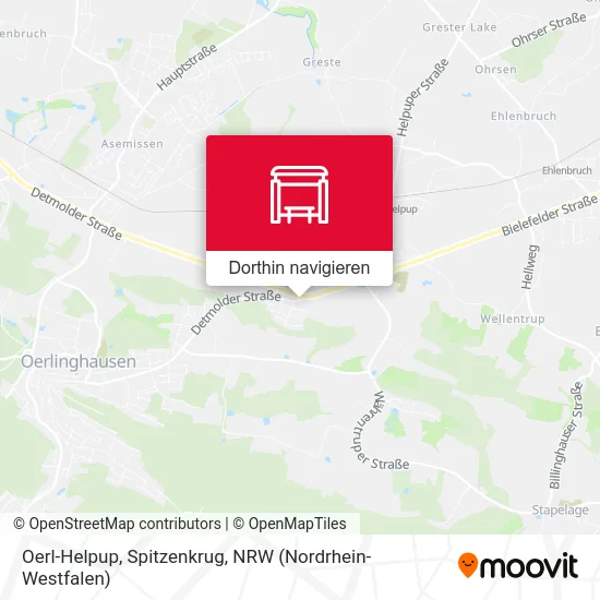 Oerl-Helpup, Spitzenkrug Karte