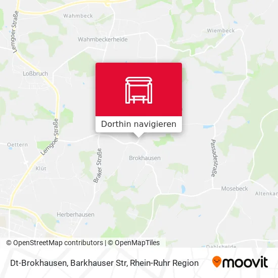 Dt-Brokhausen, Barkhauser Str Karte