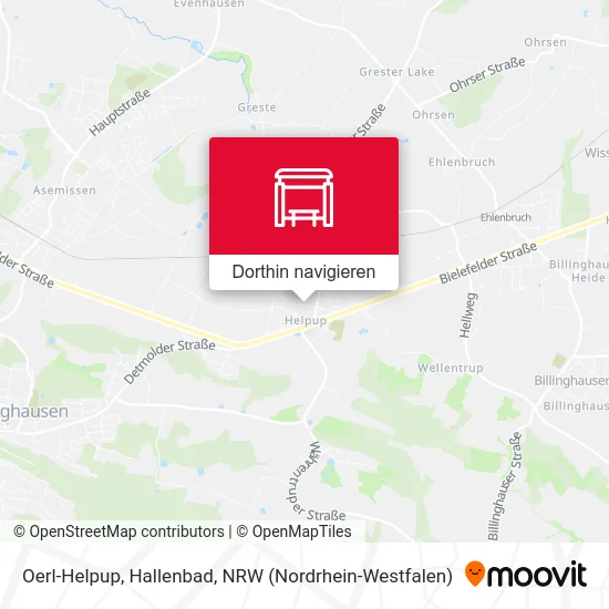 Oerl-Helpup, Hallenbad Karte