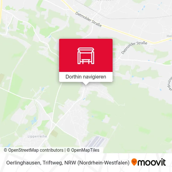 Oerlinghausen, Triftweg Karte
