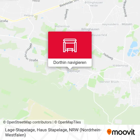 Lage-Stapelage, Haus Stapelage Karte