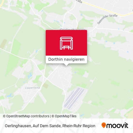 Oerlinghausen, Auf Dem Sande Karte
