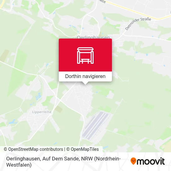 Oerlinghausen, Auf Dem Sande Karte