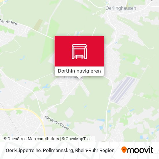 Oerl-Lipperreihe, Pollmannskrg Karte