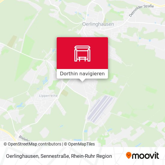 Oerlinghausen, Sennestraße Karte