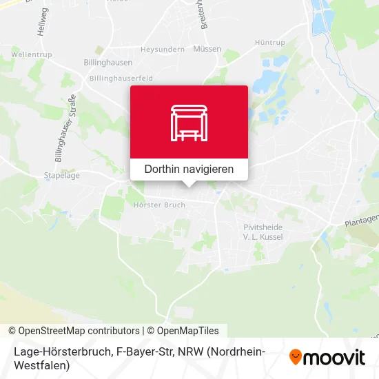 Lage-Hörsterbruch, F-Bayer-Str Karte