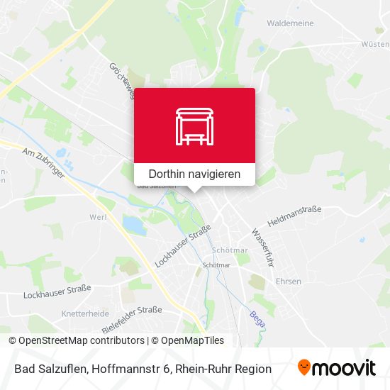 Bad Salzuflen, Hoffmannstr 6 Karte