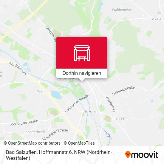 Bad Salzuflen, Hoffmannstr 6 Karte