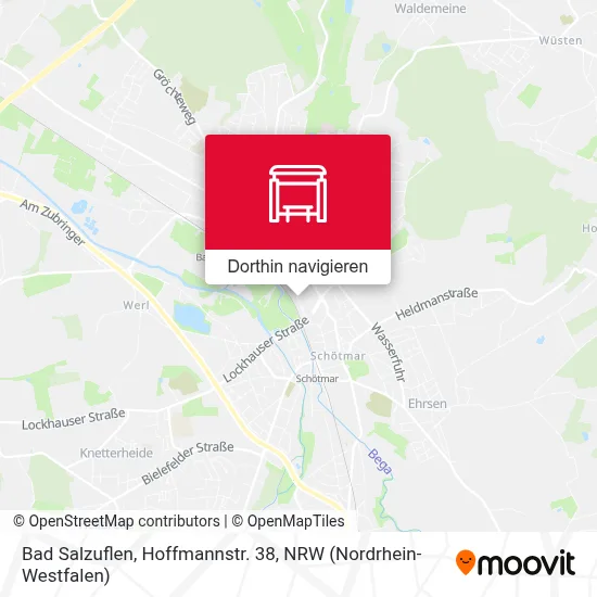 Bad Salzuflen, Hoffmannstr. 38 Karte