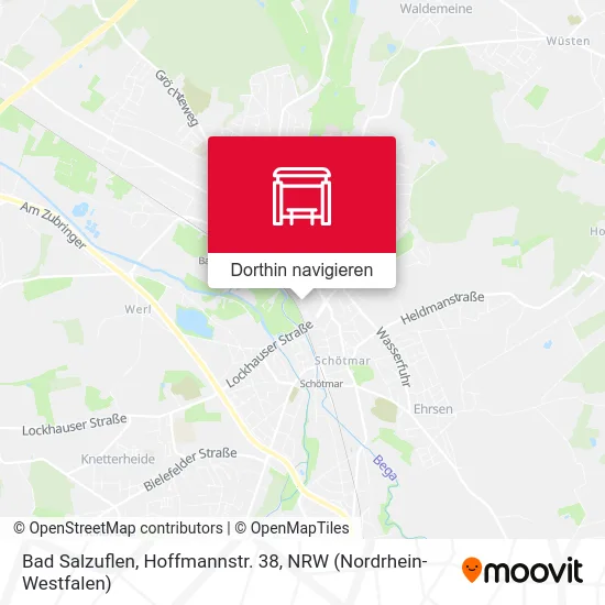 Bad Salzuflen, Hoffmannstr. 38 Karte
