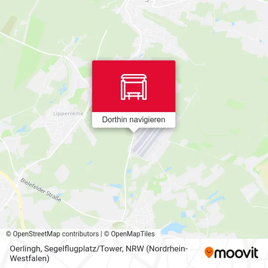 Oerlingh, Segelflugplatz/Tower Karte