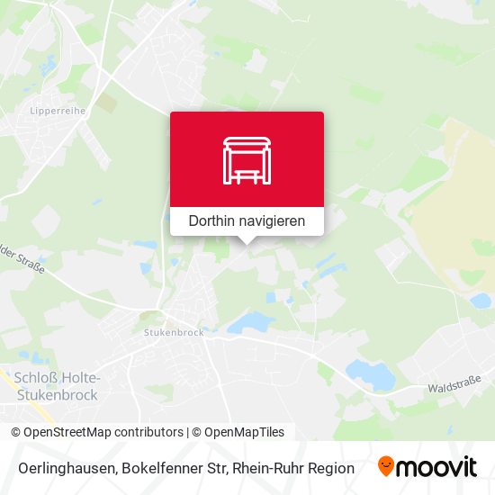 Oerlinghausen, Bokelfenner Str Karte