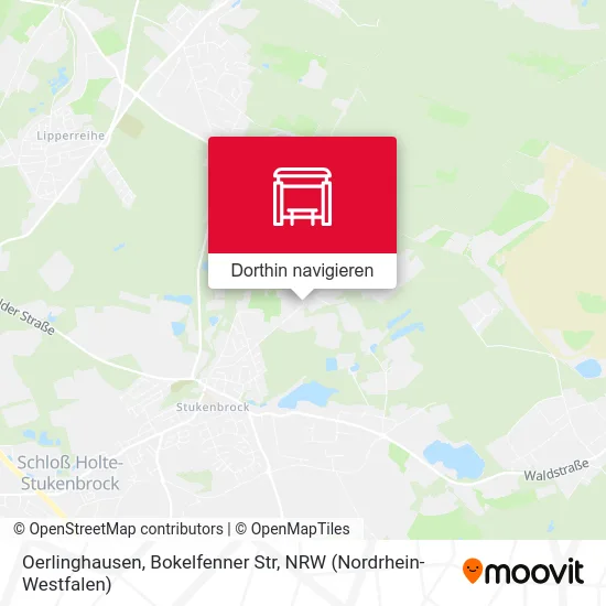 Oerlinghausen, Bokelfenner Str Karte