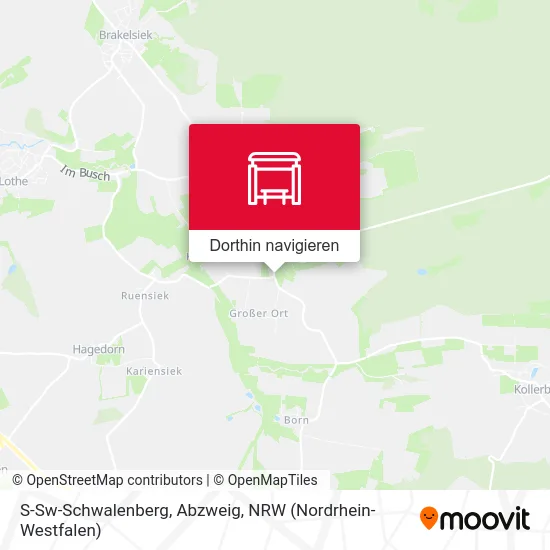 S-Sw-Schwalenberg, Abzweig Karte