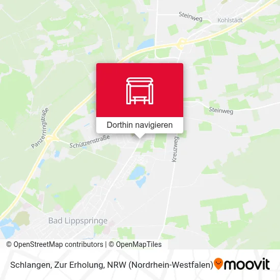 Schlangen, Zur Erholung Karte