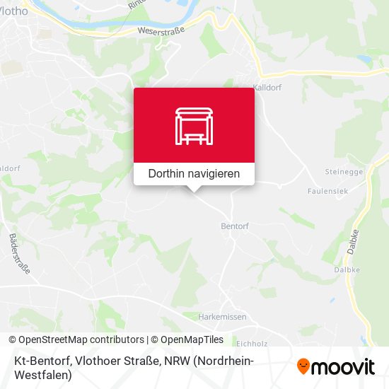 Kt-Bentorf, Vlothoer Straße Karte